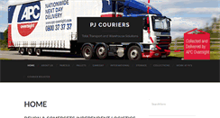 Desktop Screenshot of pjcouriers.co.uk