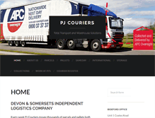 Tablet Screenshot of pjcouriers.co.uk
